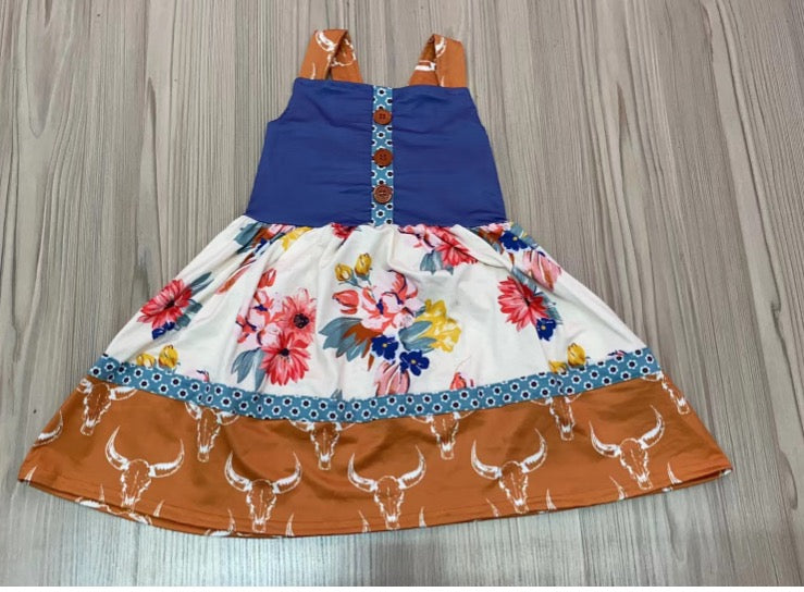 Western highland cow dress